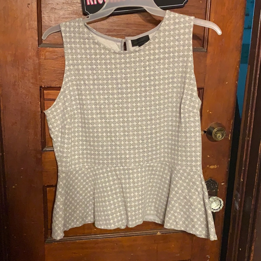 Grey Peplum tank